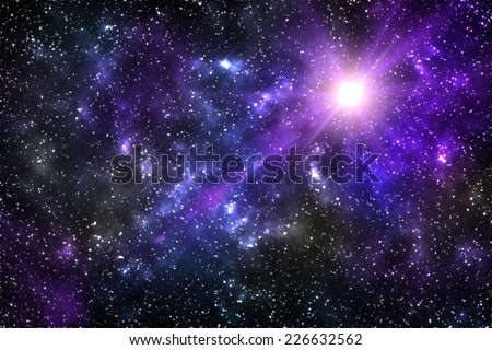 Universe background for presentation design. Star and space