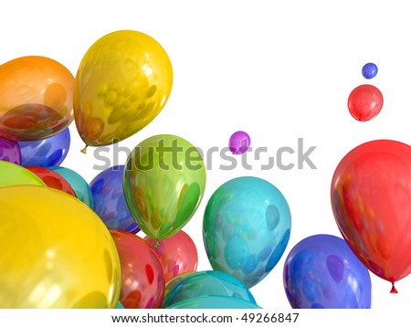 clip art balloons. stock photo : Birthday clipart