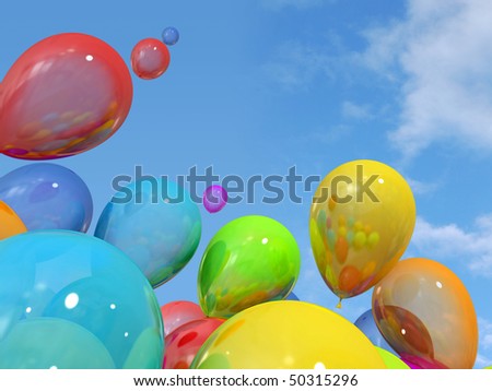 clipart birthday balloons. stock photo : Birthday clipart