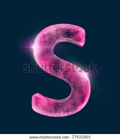 Letter S Red
