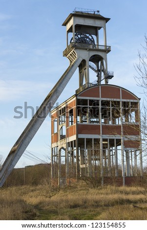 old renovated coal mine shaft