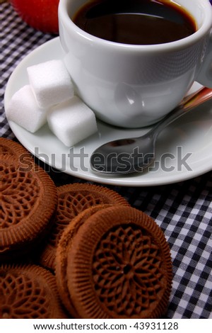 Breakfast Coffee Biscuit Sugar Cup Bowl Cookie