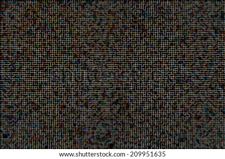 Colorful abstract computer pattern of colored lines on a black background. Can be used as wallpaper.