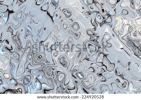 Abstract decorative winter background blue and white with snow pattern of different curves and shapes. Can be used as wallpaper.