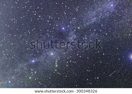Colorful abstract celestial background of deep space with nebulas, stars and the Milky Way