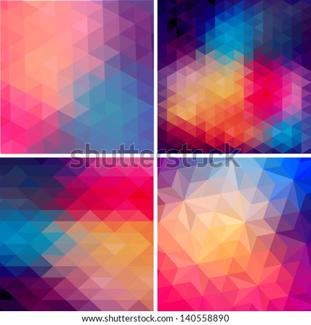 Retro pattern of geometric shapes Colorful mosaic banners Geometric hipster retro background with place for your text Retro triangle background Set of four geometric templates Retro pattern of geometric shapes Colorful mosaic banners Geometric hipster retro background with place for your text Retro triangle background Set of four geometric templates