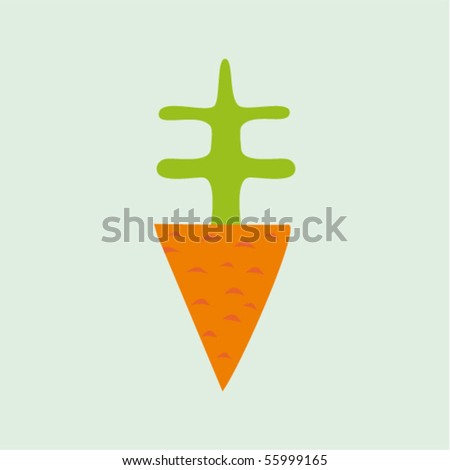 cartoon carrot. cartoon carrot. stock vector