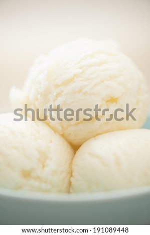 Ice Cream cup isolated over color background