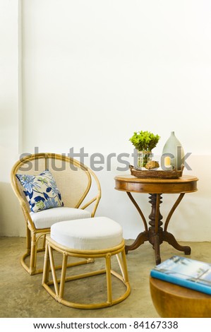 Table chair combination bamboo rattan seating area beautiful interior design