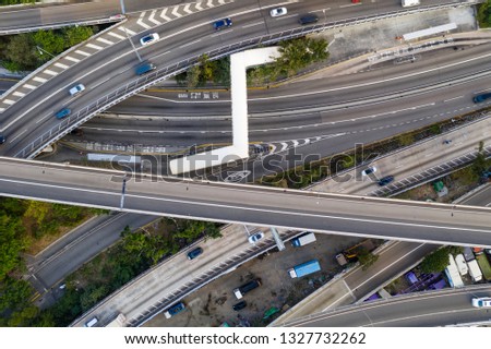 Top down view of Traffic system