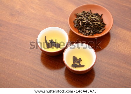 Chinese tea and dried leave