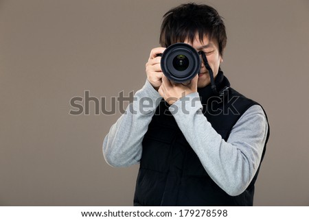 Asia male photographer