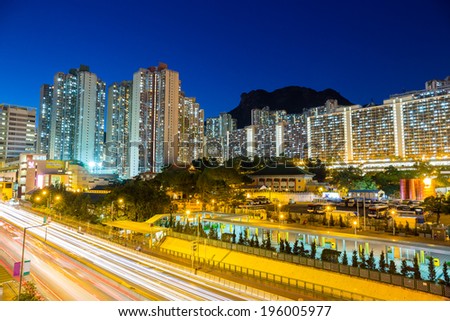 Hong Kong Housing landscape under Lion Rock