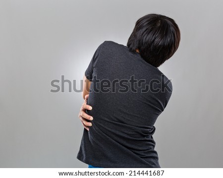 Man suffer from backache