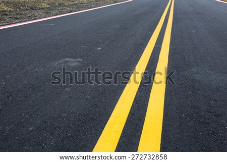 Road and yellow line