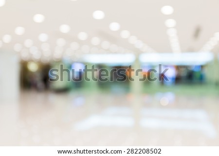 Image of retail Shop Blurred background