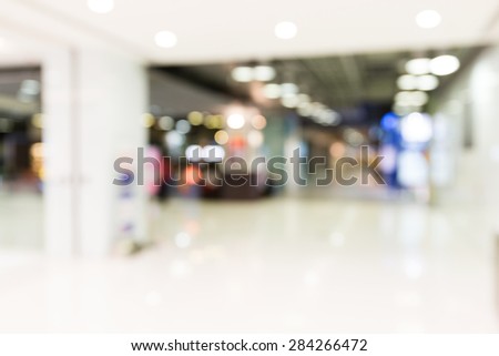 Blur background of luxury store