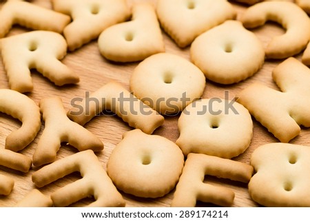 Baked Alphabet cookie