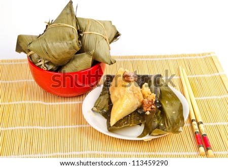 Chinese Zongzi Dragon Boat Festival dumplings