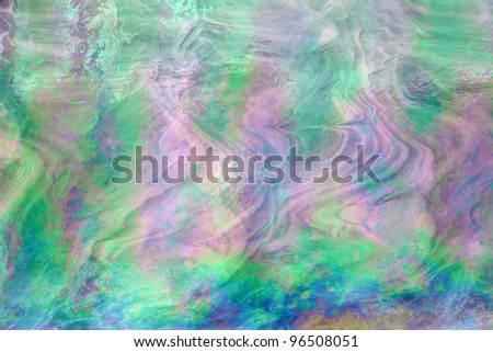 Shining mother of pearl texture with wave patterns