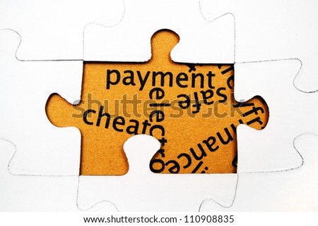 Payment puzzle concept