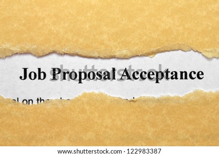 Job proposal