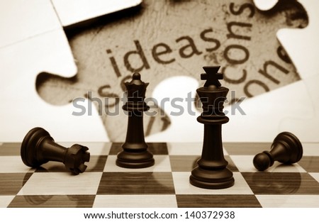 Chess and idea concept