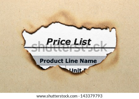 Price list