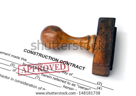 Construction contract - approved