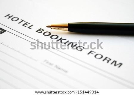Hotel booking form