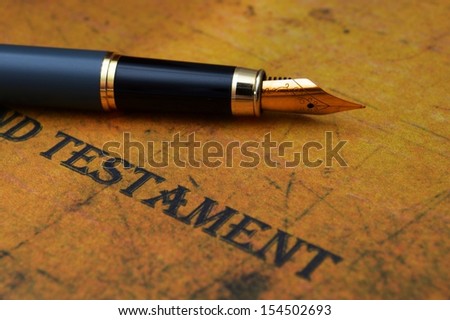 Testament and pen