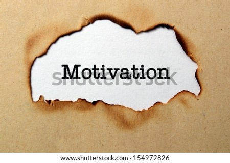 Motivation text on paper hole