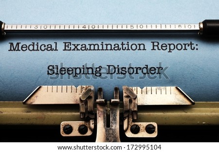 Sleeping disorder  report