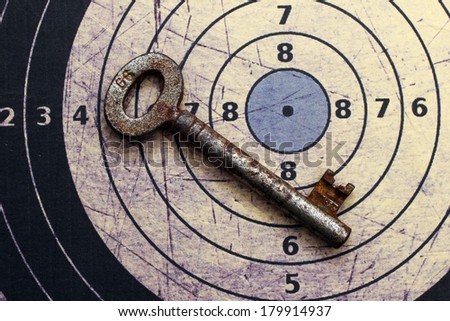 Old key on target