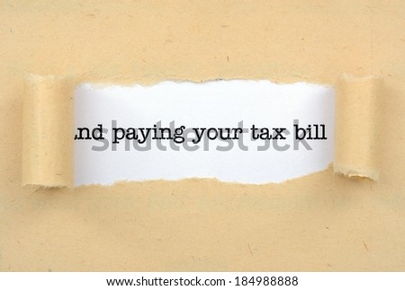 Pay tax bill