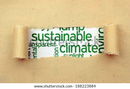 Sustainable climate concept