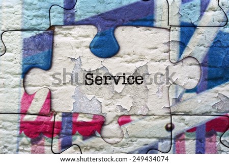 Service puzzle concept