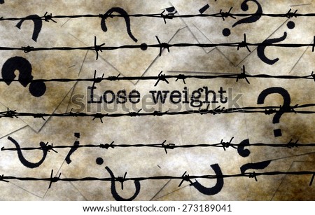 Lose weight concept