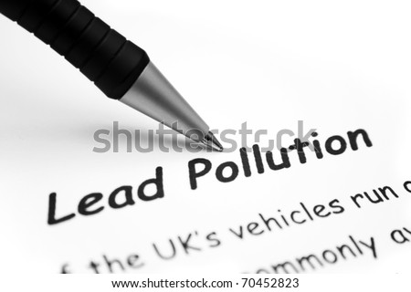 Lead pollution