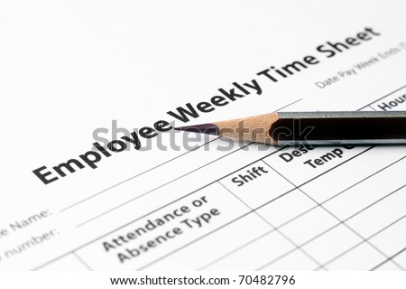 Employee weekly time sheet