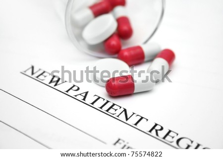 Pills on patient registration