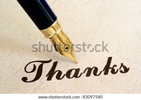 Thanks and pen