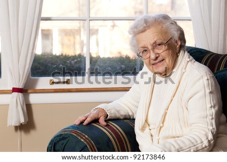 Portrait of Happy Grandmother (90 Years Old)