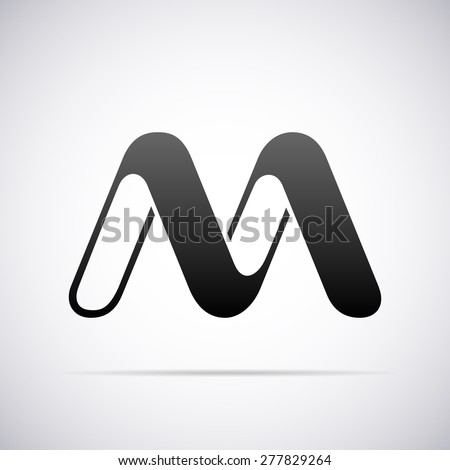 Vector logo for letter M design template Vector logo for letter M design template