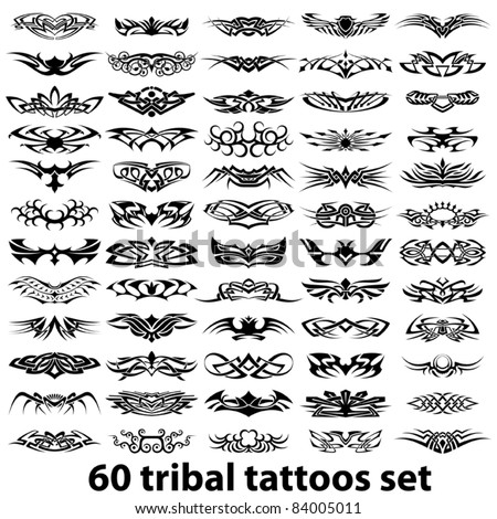 stock vector 60 tribal