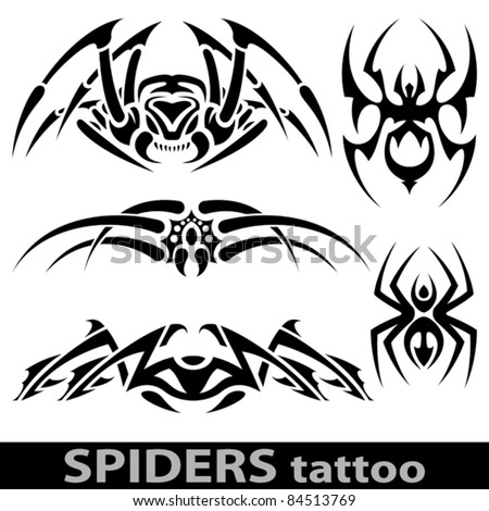 Logo Design Modern on Spider Tattoos Stock Vector 84513769   Shutterstock