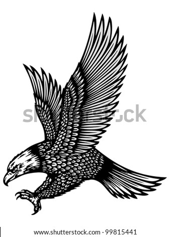 Eagle Flying Tattoo