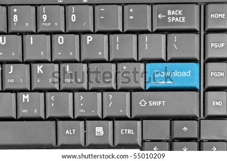 Keyboard blue key Download