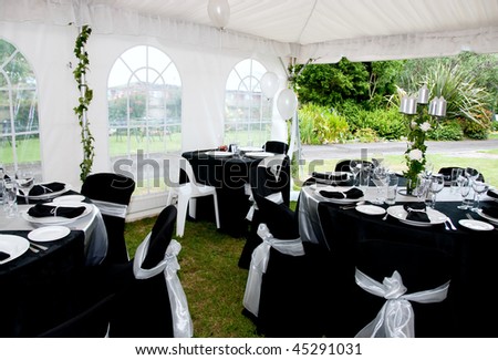 wedding Marque tables
