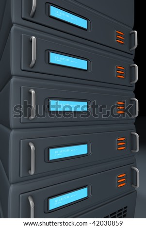 Online servers, network discs, databases.